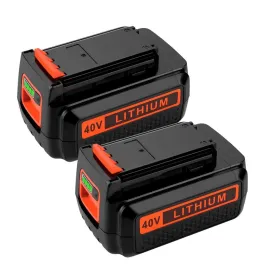 For Black & Decker 40V Battery Replacement | LBX2040 LBXR36 4.0Ah Li-ion Battery 2 Pack