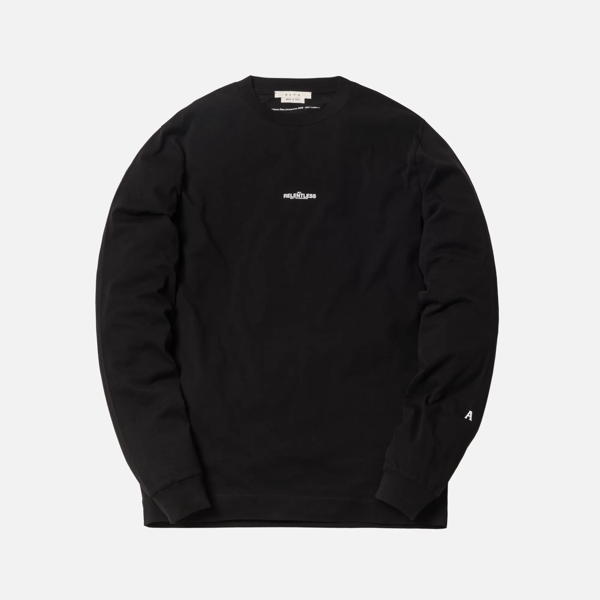 1017 ALYX 9SM Flag In Thorn L/S Tee - Black