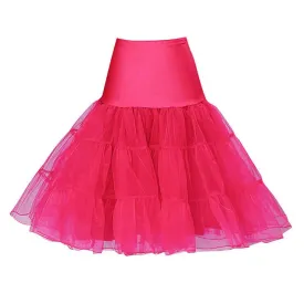 3 Tiered Hot Pink Petticoat