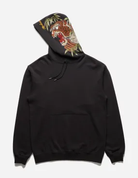 5097 Maha Tiger Hooded Sweat Black