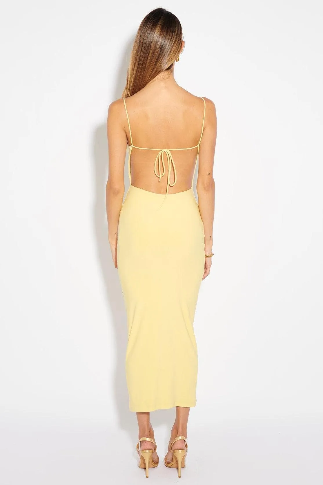 Addison Dress - Pastel Yellow