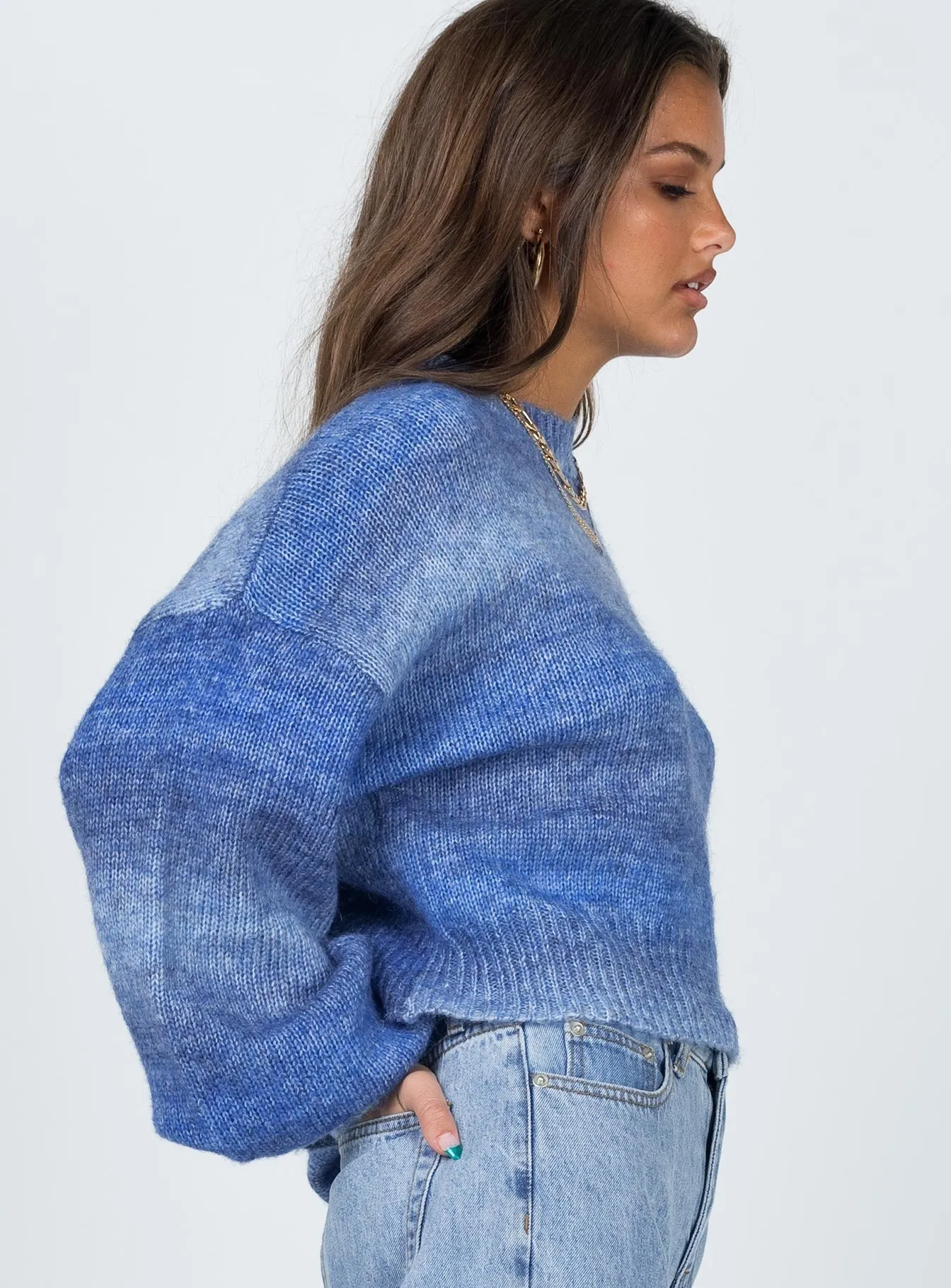 Here is an optimized product title with descriptive modifiers:

Adina Womens Stylish Blue Denim Jumper