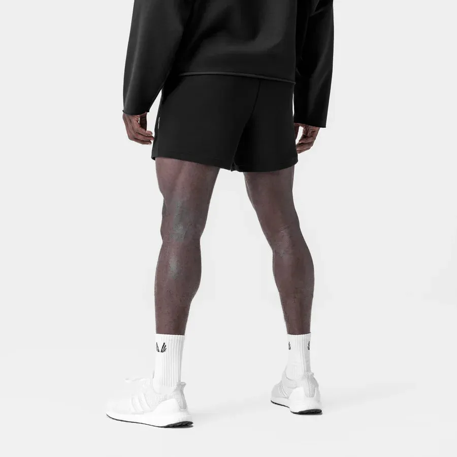 ASRV Waffle Knit Sweat Short - Black