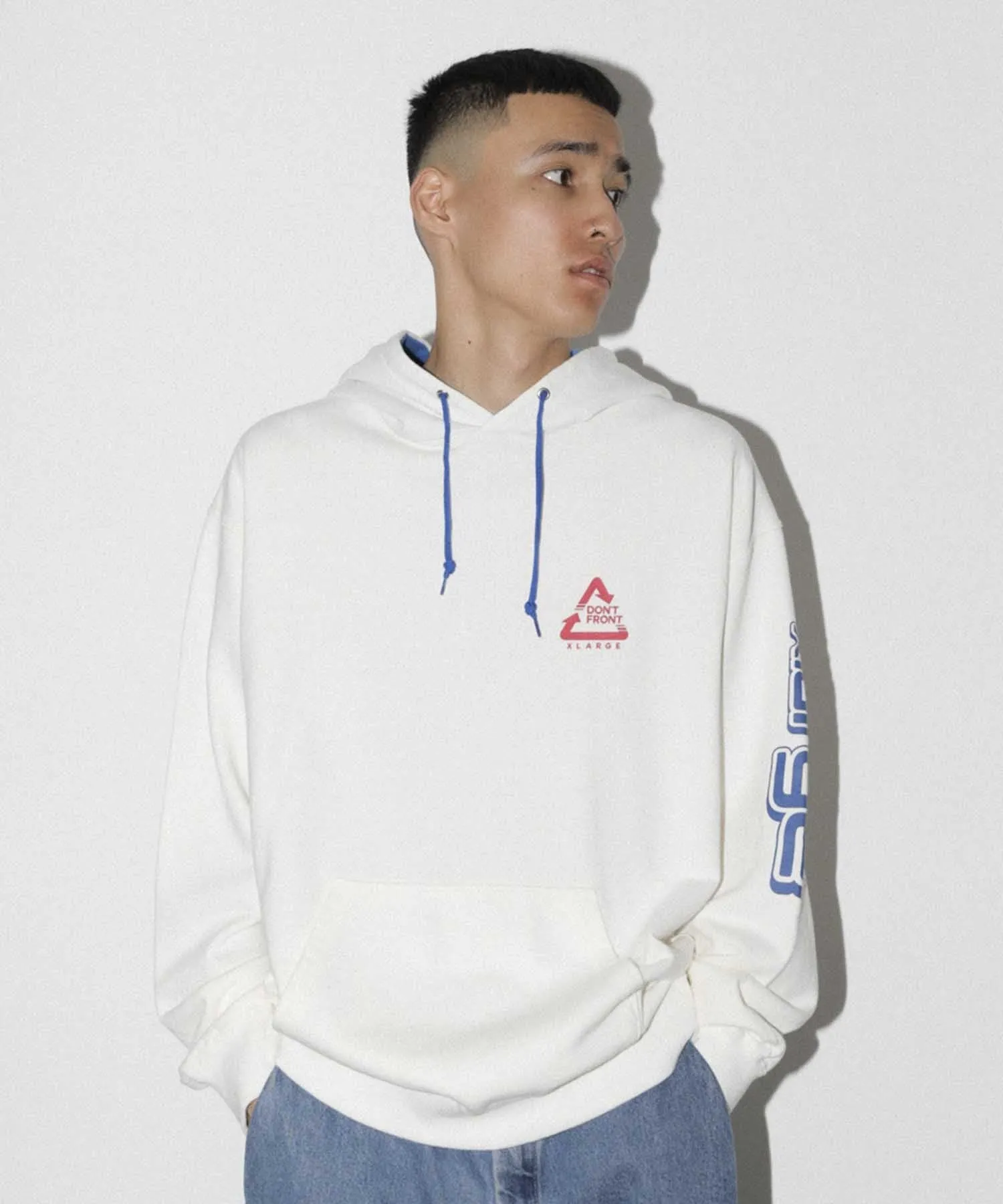 BICOLOR HOODED SWEAT