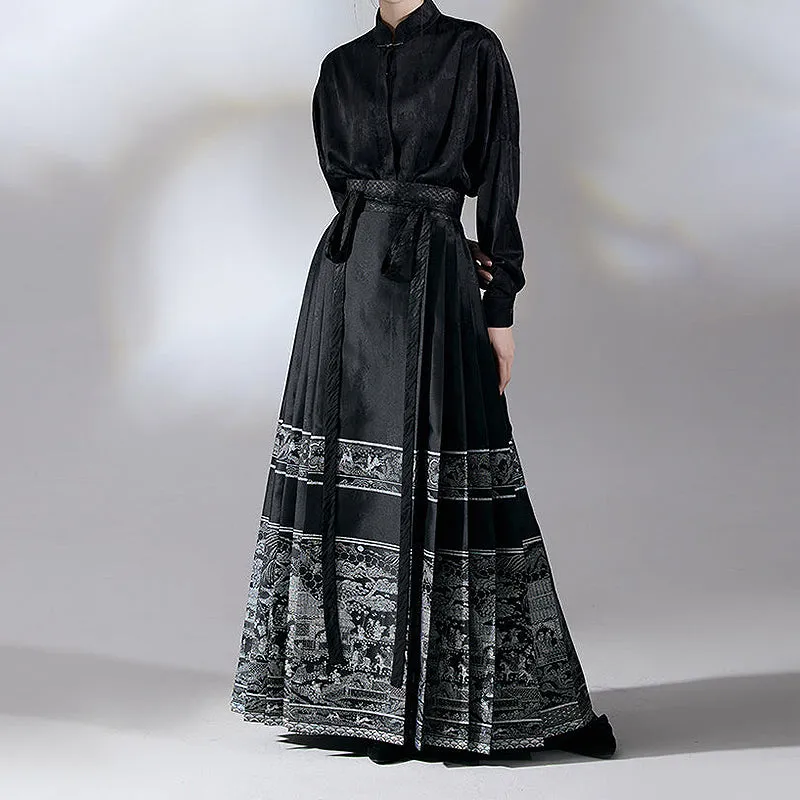 BLACK HORSE SKIRT  KF83688