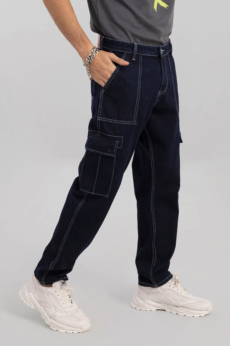 Blue Baggy Fit Jeans