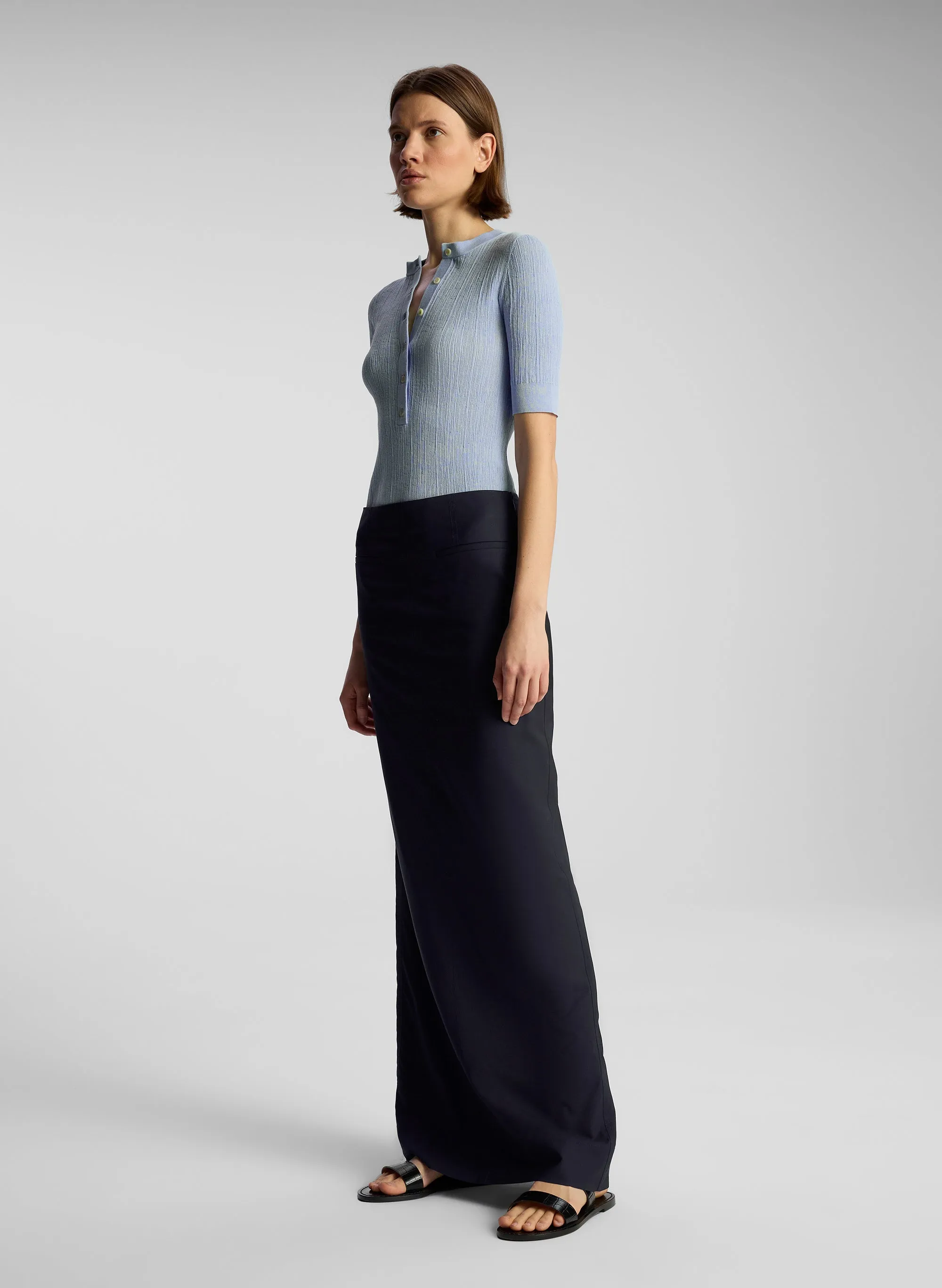 Brynn Tailored Maxi Skirt