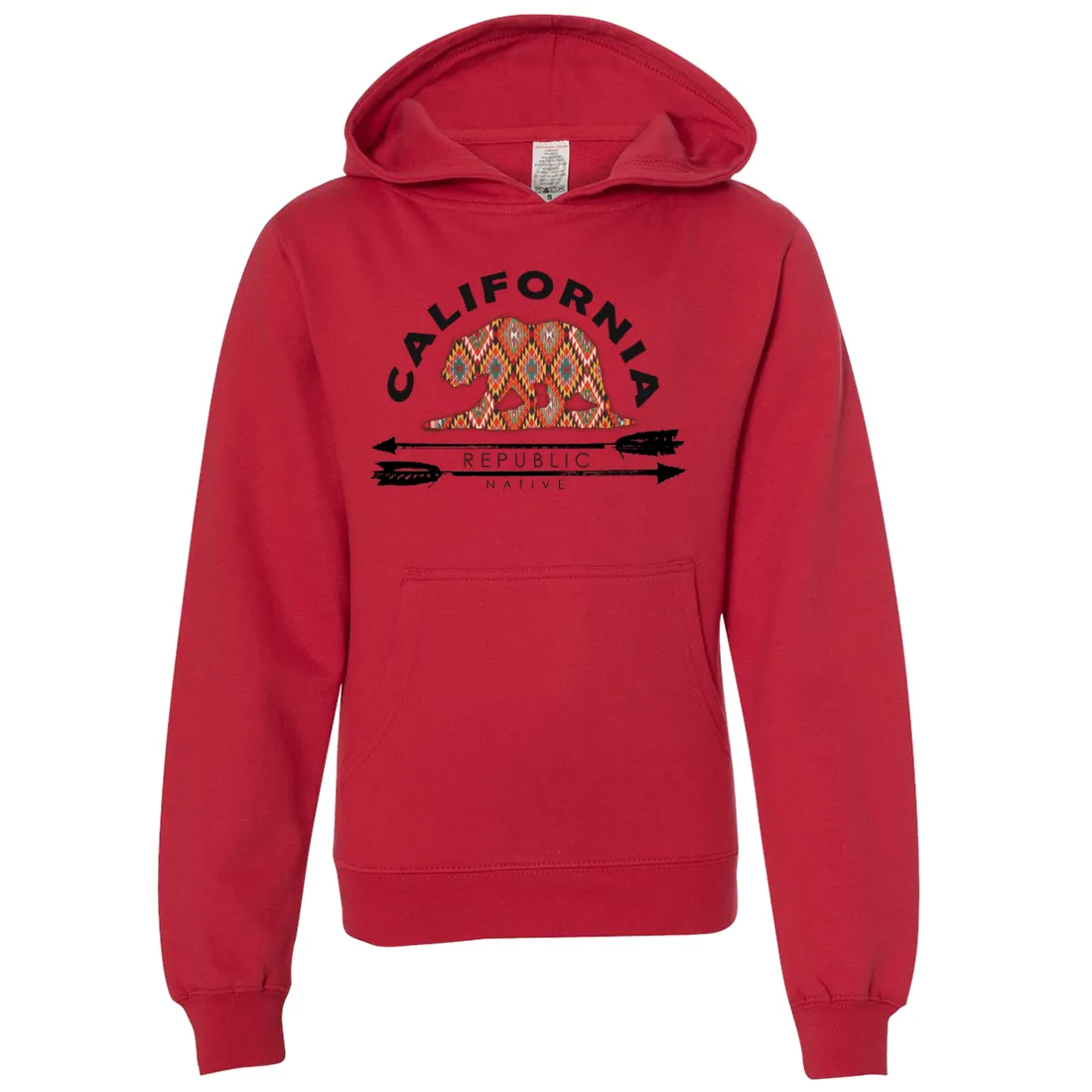 California Republic Native Premium Youth Sweatshirt Hoodie