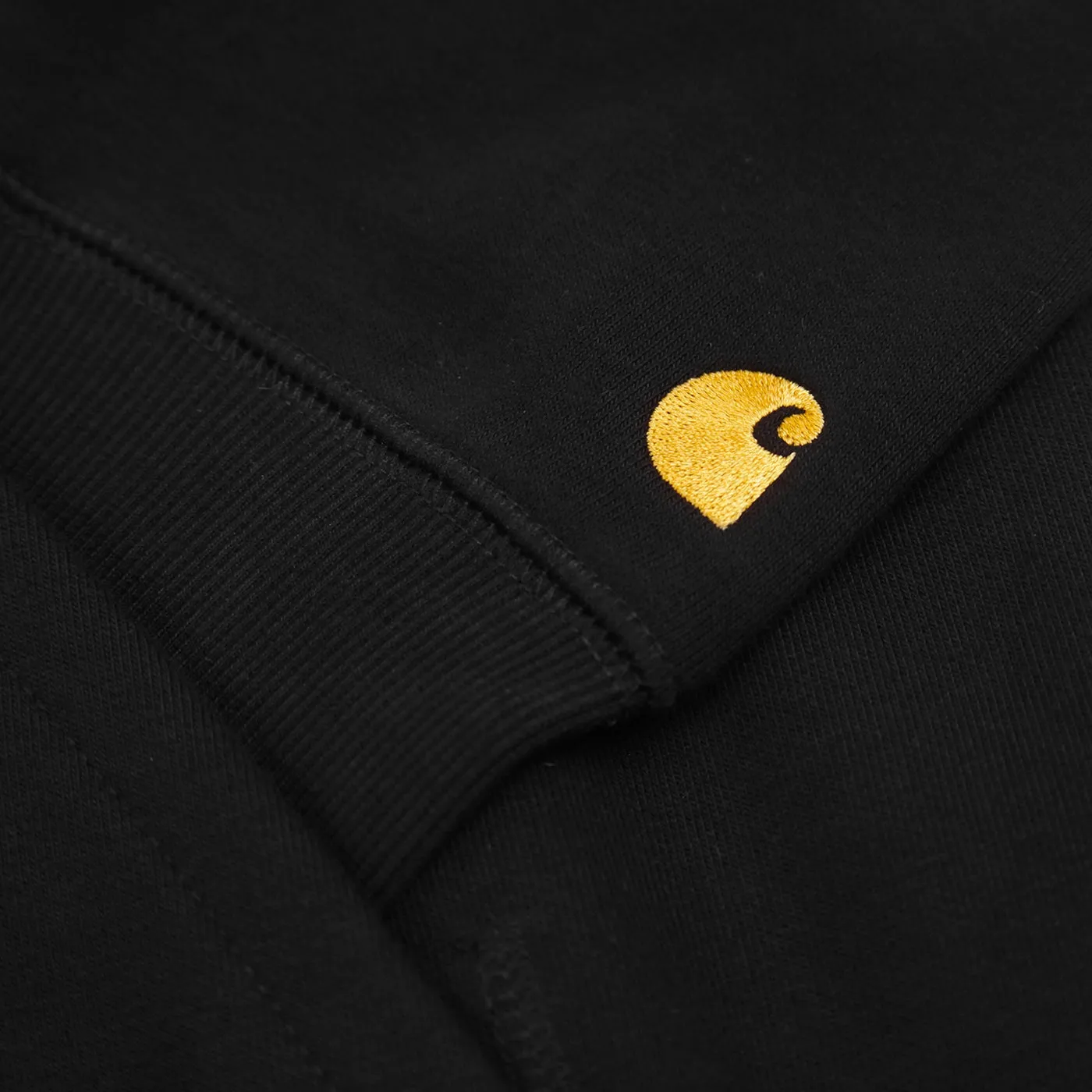 Carhartt WIP Hooded Chase Sweat -  Black / Gold