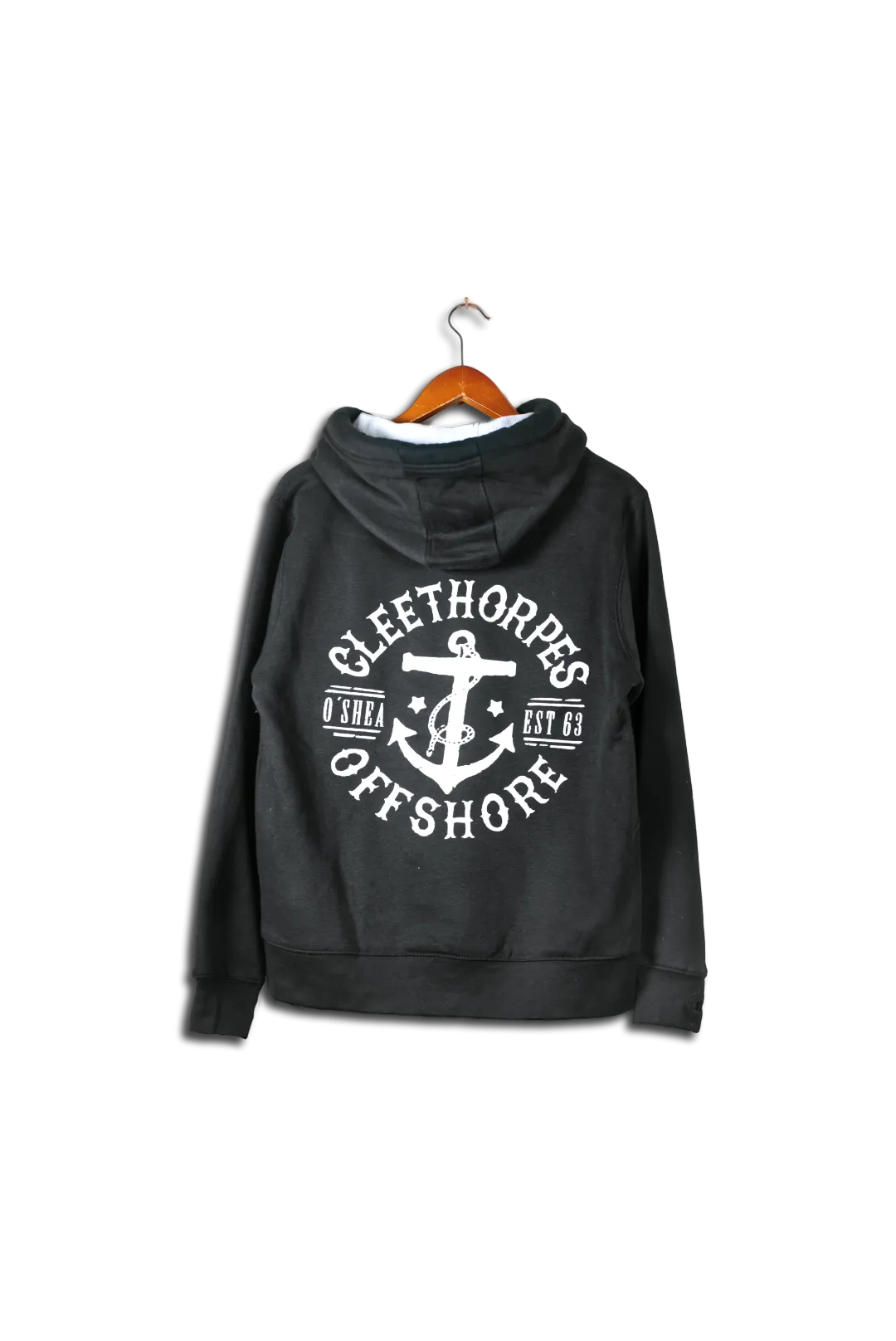 Cleethorpes Black Overhead Hoody- OFFSHORE-