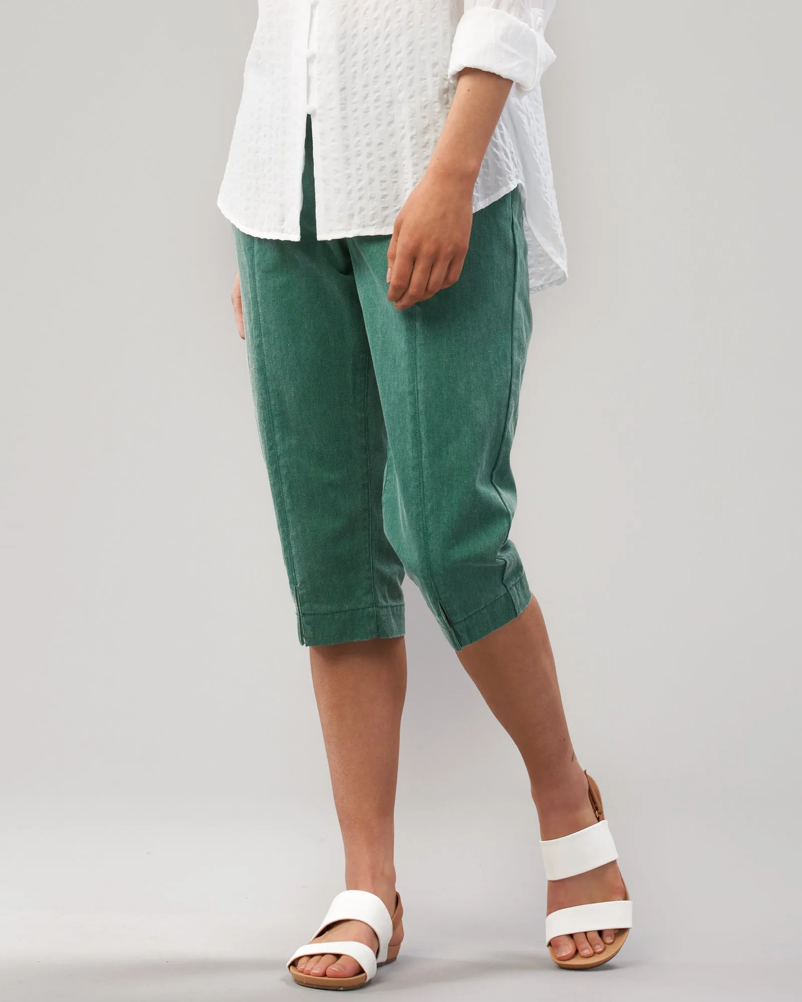 COTTON WEATHERED CAPRI