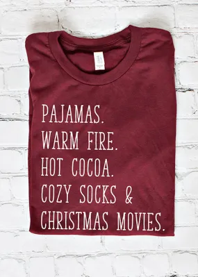 Cozy Christmas Night Tee XMS0032WN