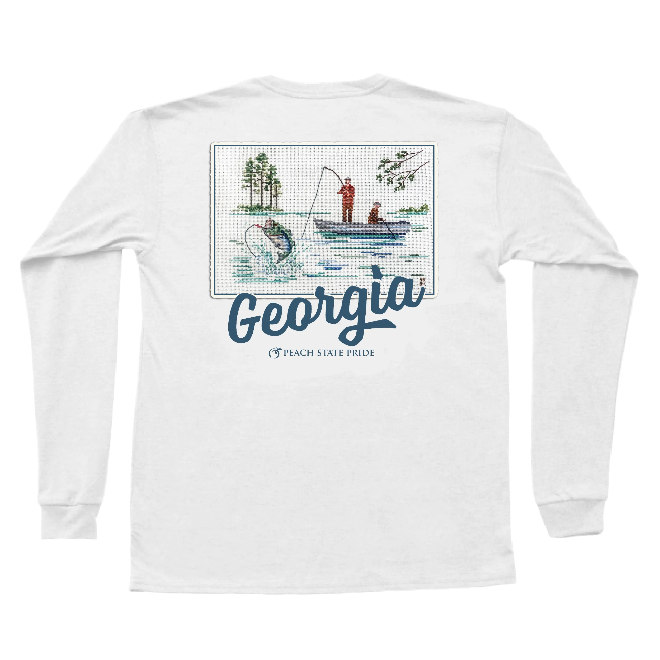 Cross Stitched Bass Long Sleeve Tee