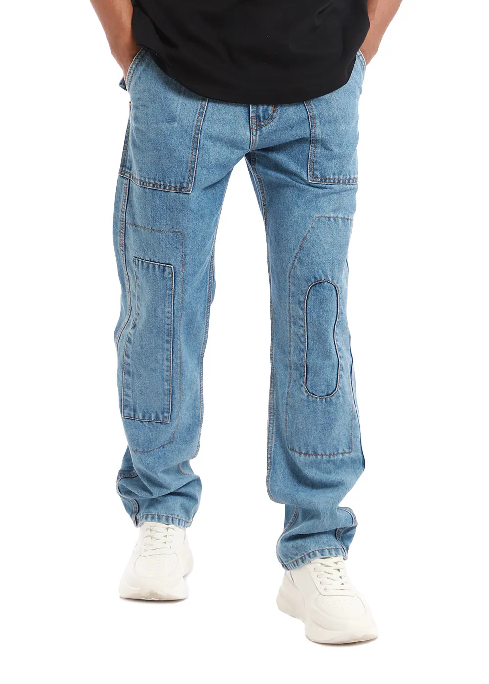 Dapper Celeste Blue Baggy fit Jeans