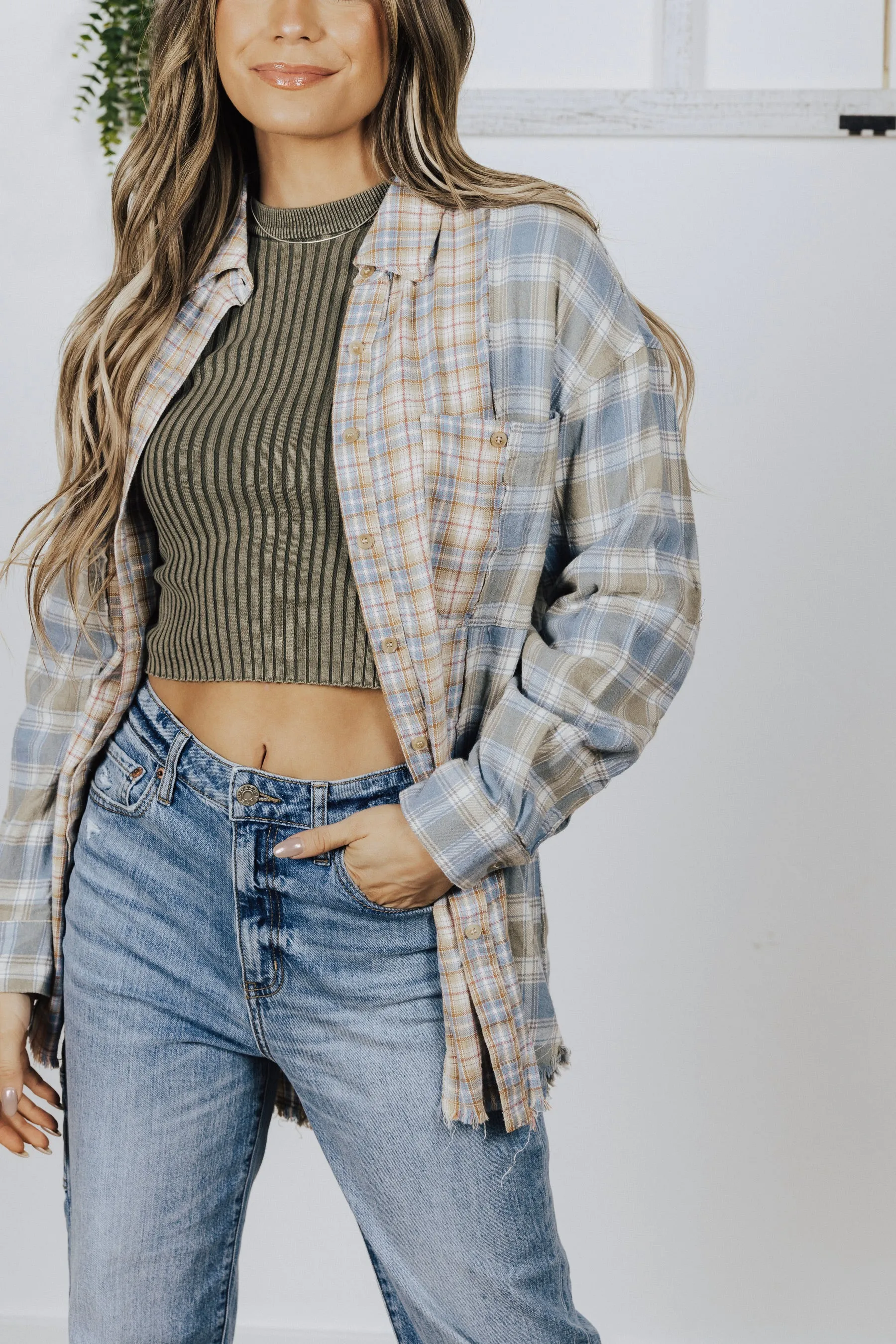 Delta Collard Flannel Shirt