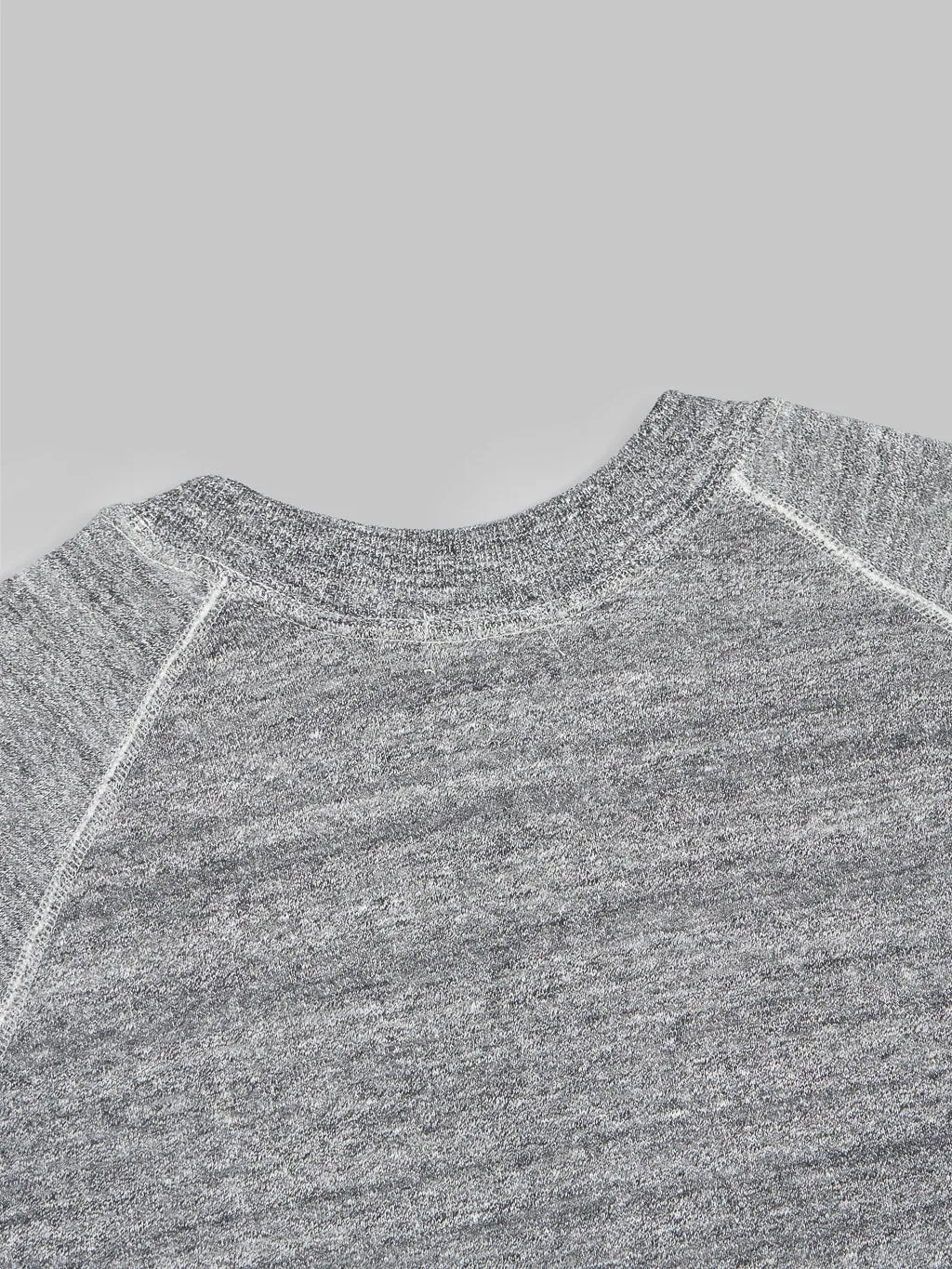 Denime By Warehouse & Co. "Lot. 261" 4-Needle Raglan Sweatshirt Dark Heather Grey