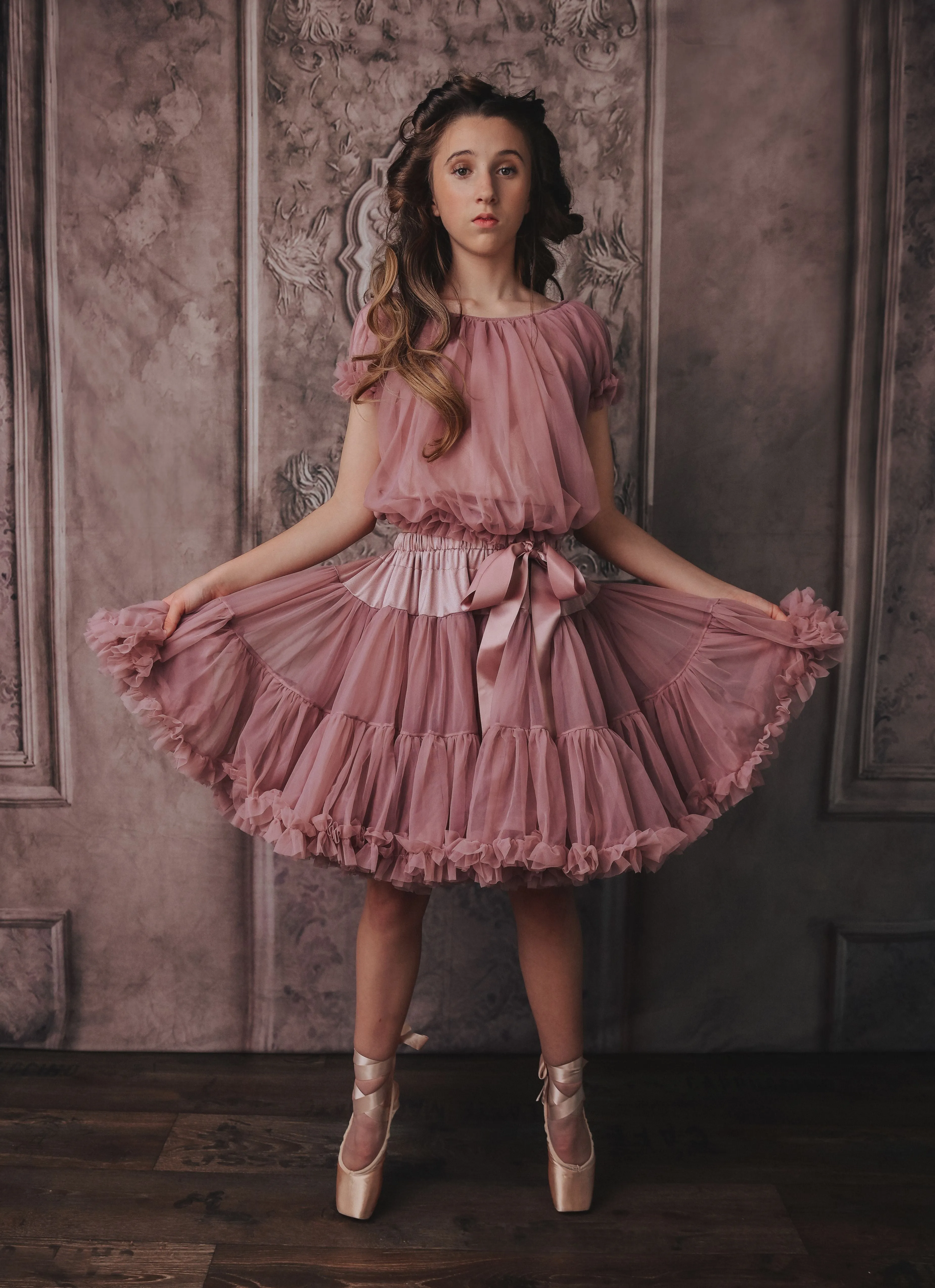 DOLLY by Le Petit Tom ® THUMBELINA pettiskirt mauve