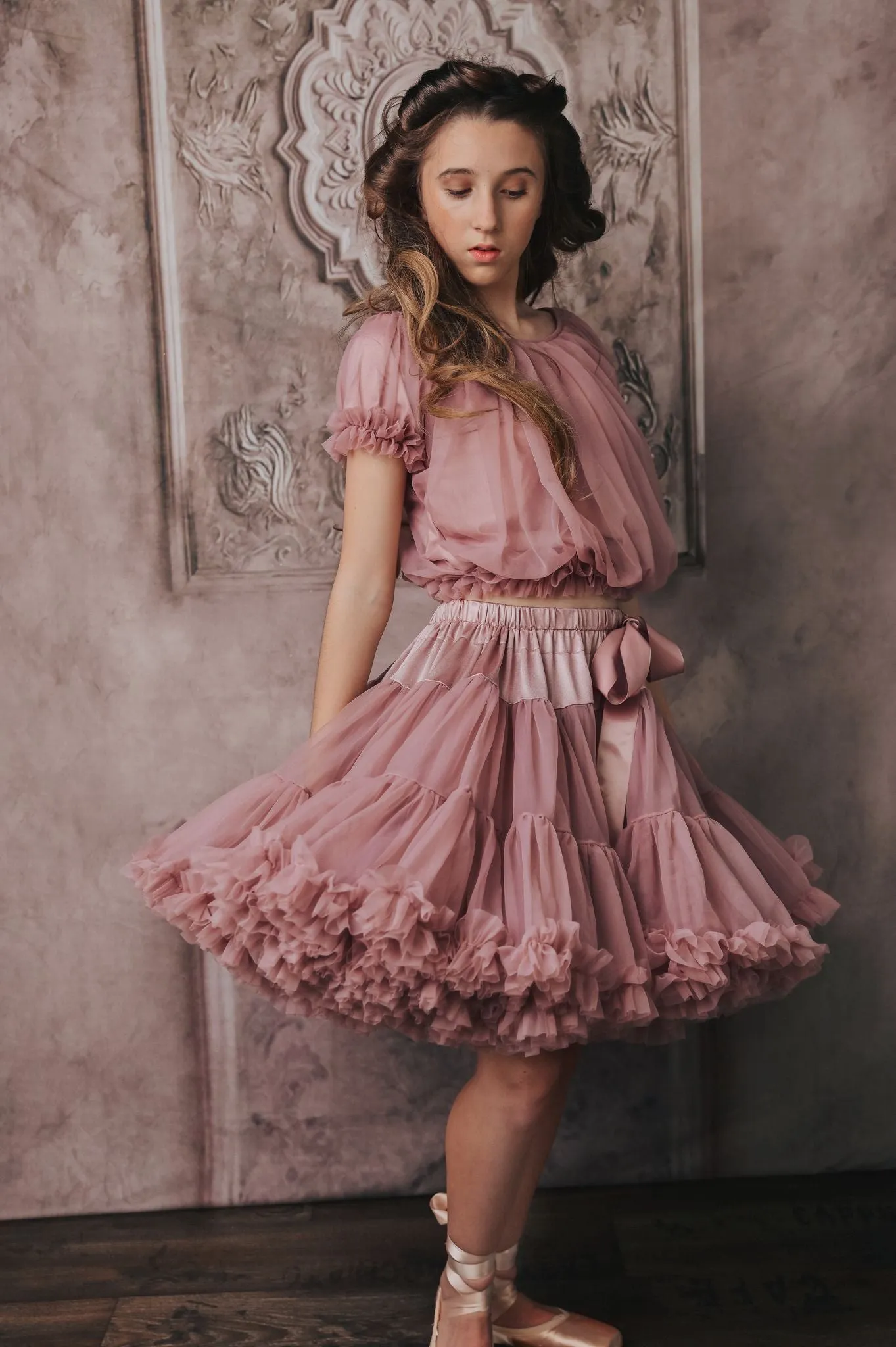 DOLLY by Le Petit Tom ® THUMBELINA pettiskirt mauve