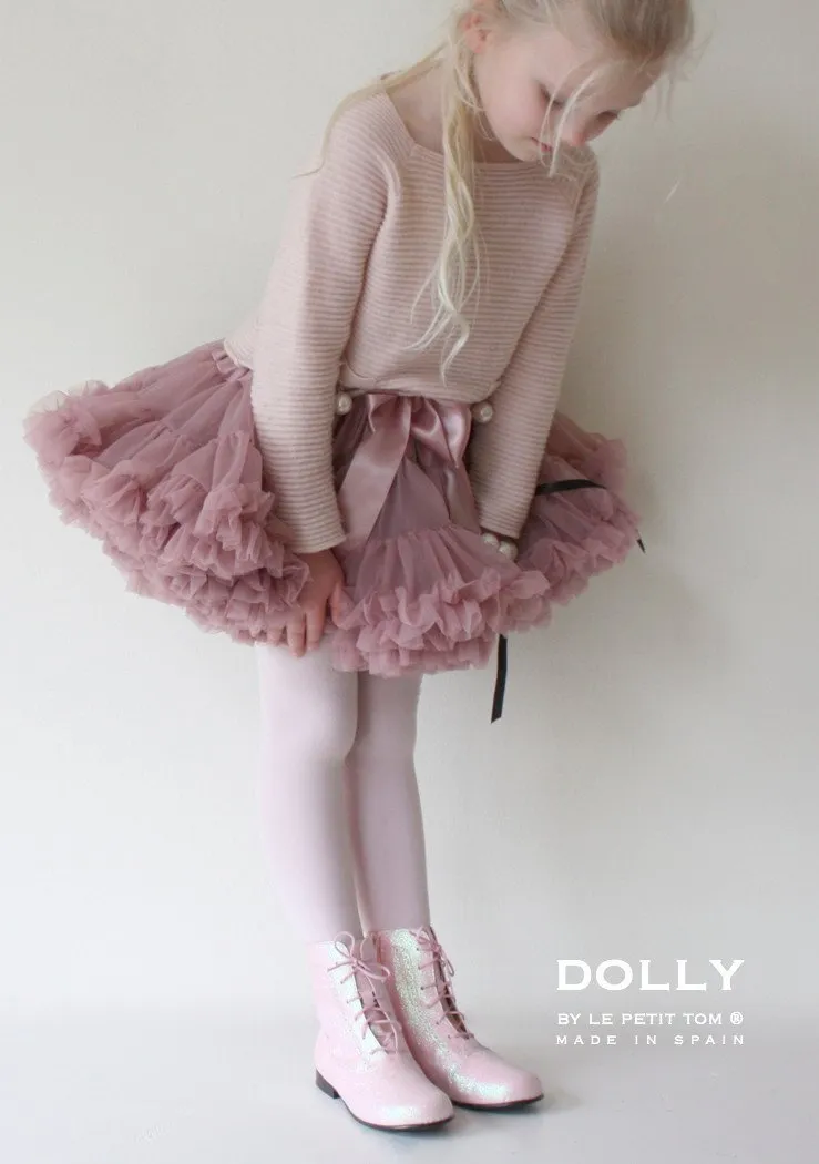 DOLLY by Le Petit Tom ® THUMBELINA pettiskirt mauve