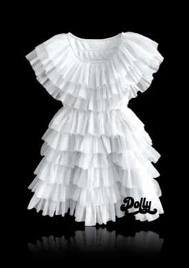 DOLLY DELICIOUS CAKE DRESS whipped cream white