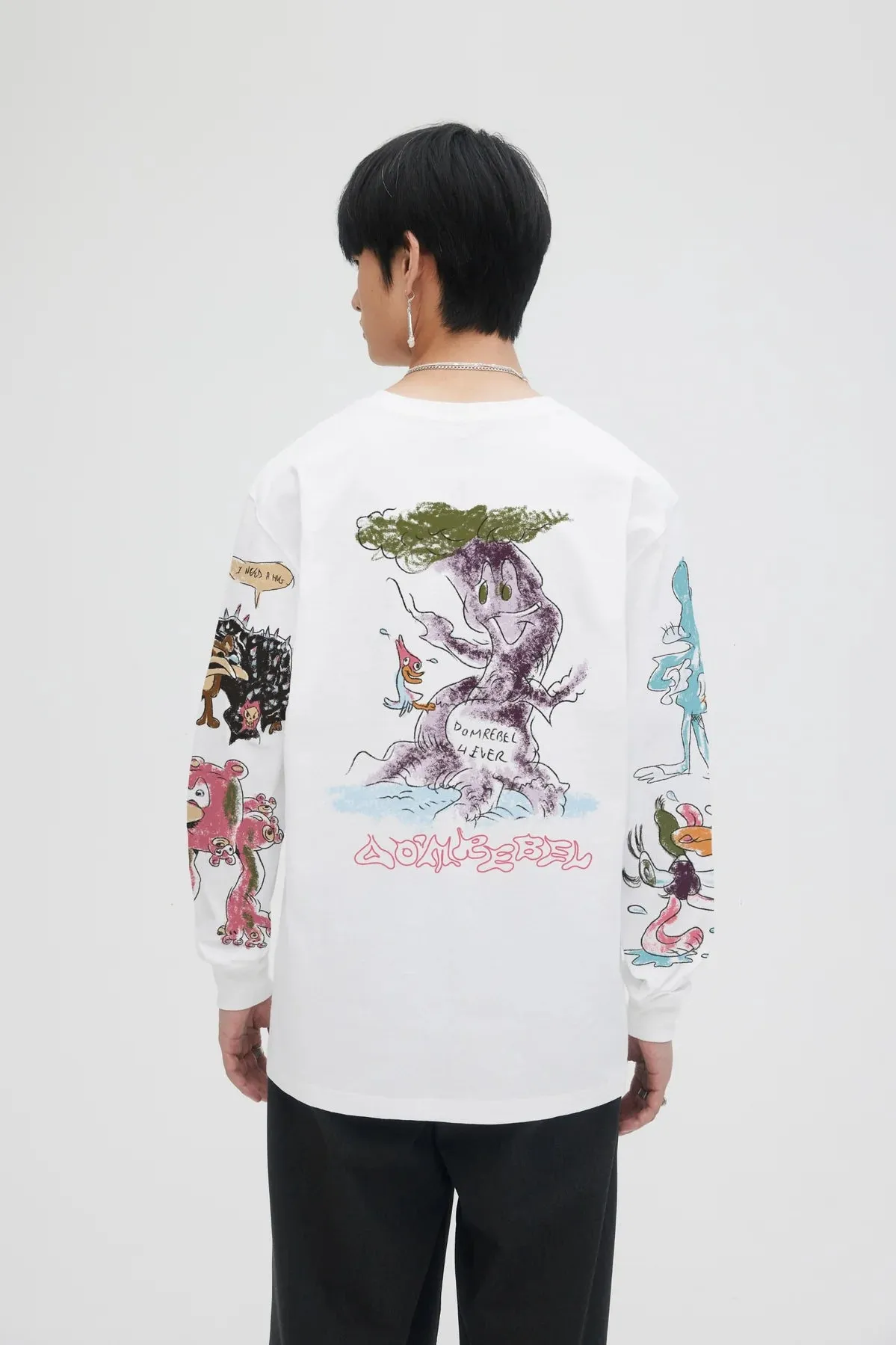 DOMREBEL Sydney L/S Tee - Ivory