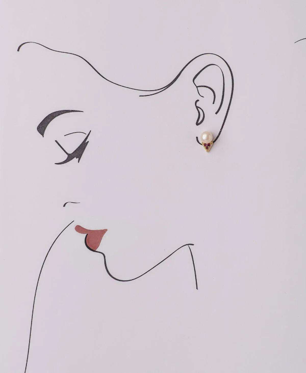 Elegant Stud Pearl Earring