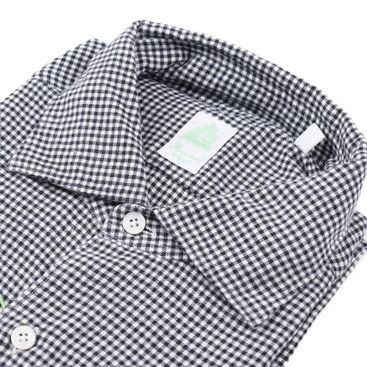 Finamore Extra-Soft Lightweight Flannel Shirt