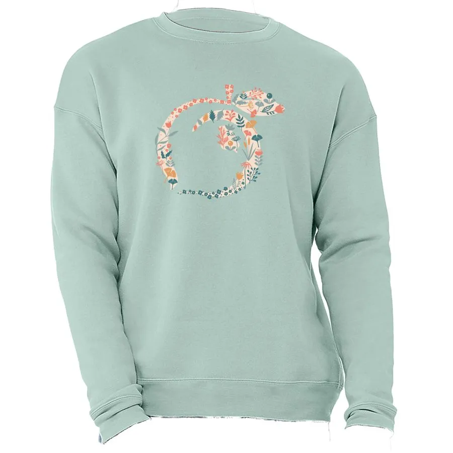 Floral Peach Sweatshirt