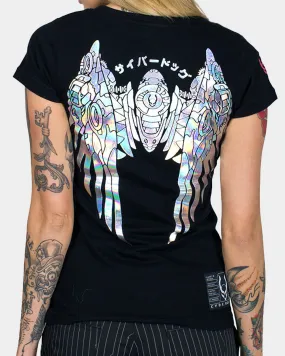 GIRLS GUARDIAN ANGEL HOLOGRAPHIC T-SHIRT