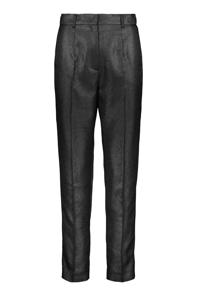 KAAMOS pants in shimmering black