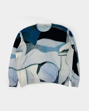 Kenzo Lightweight Printed Silk Knit 2000's