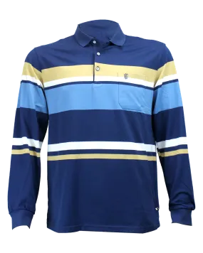 KG Wear LS Blue Stripe Golfer