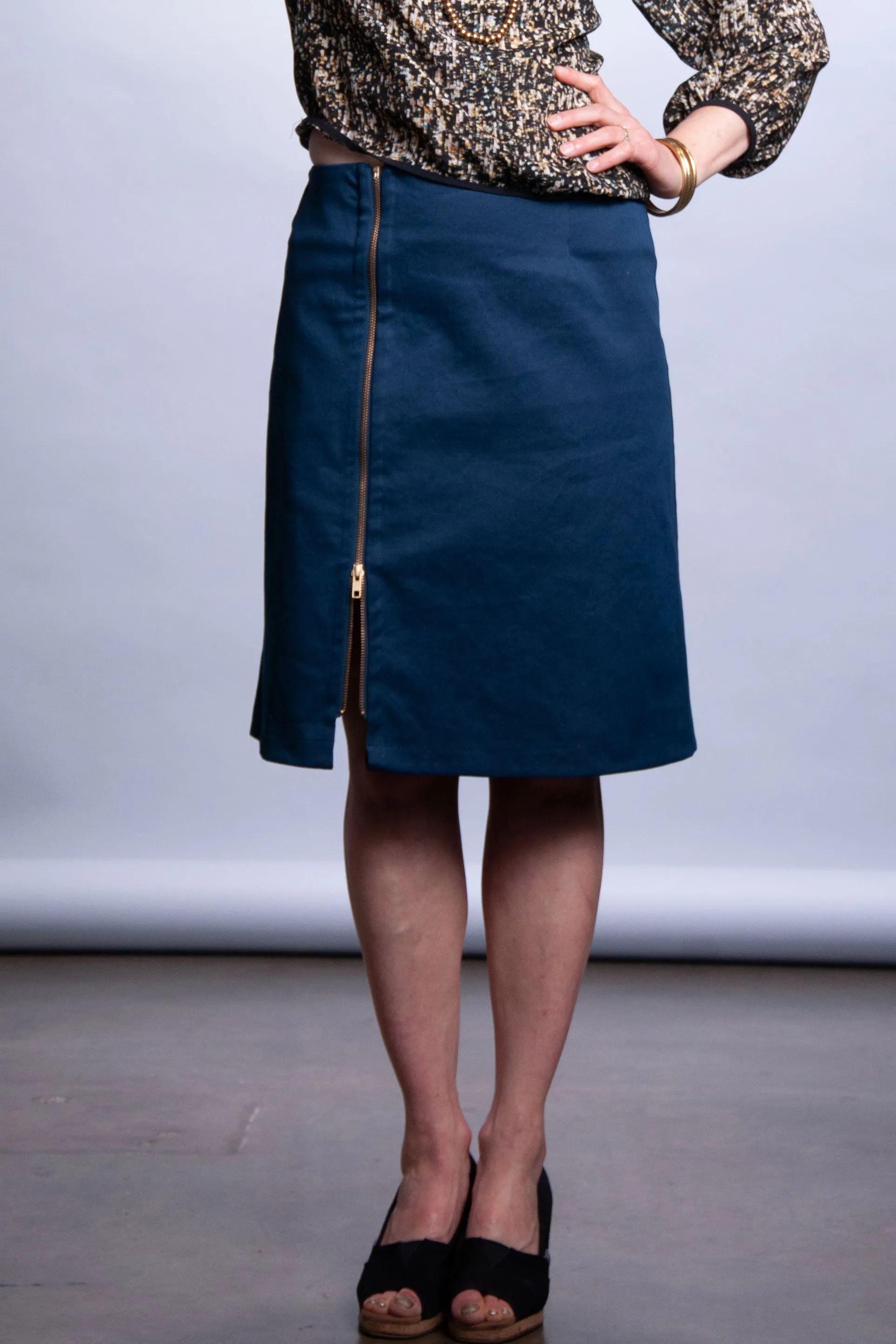 Libby Skirt - Ocean Denim