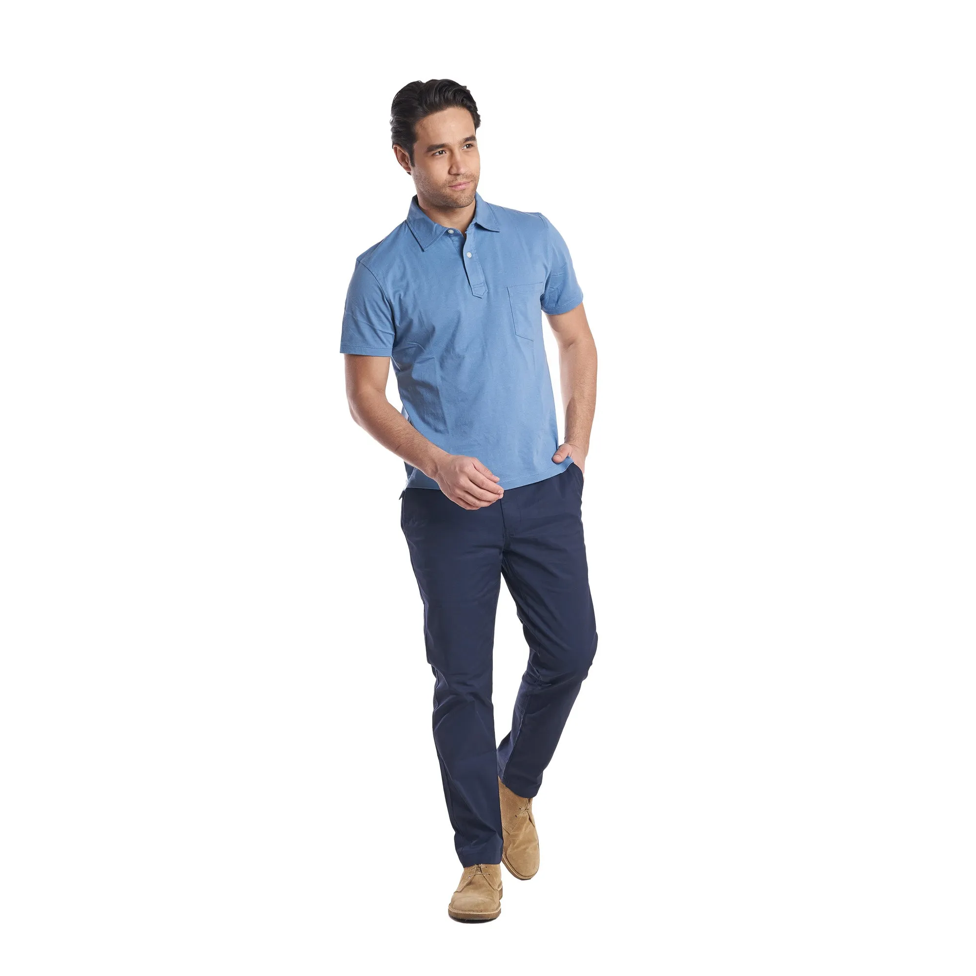 Lightweight Stretch Chinos Standard Fit - Navy