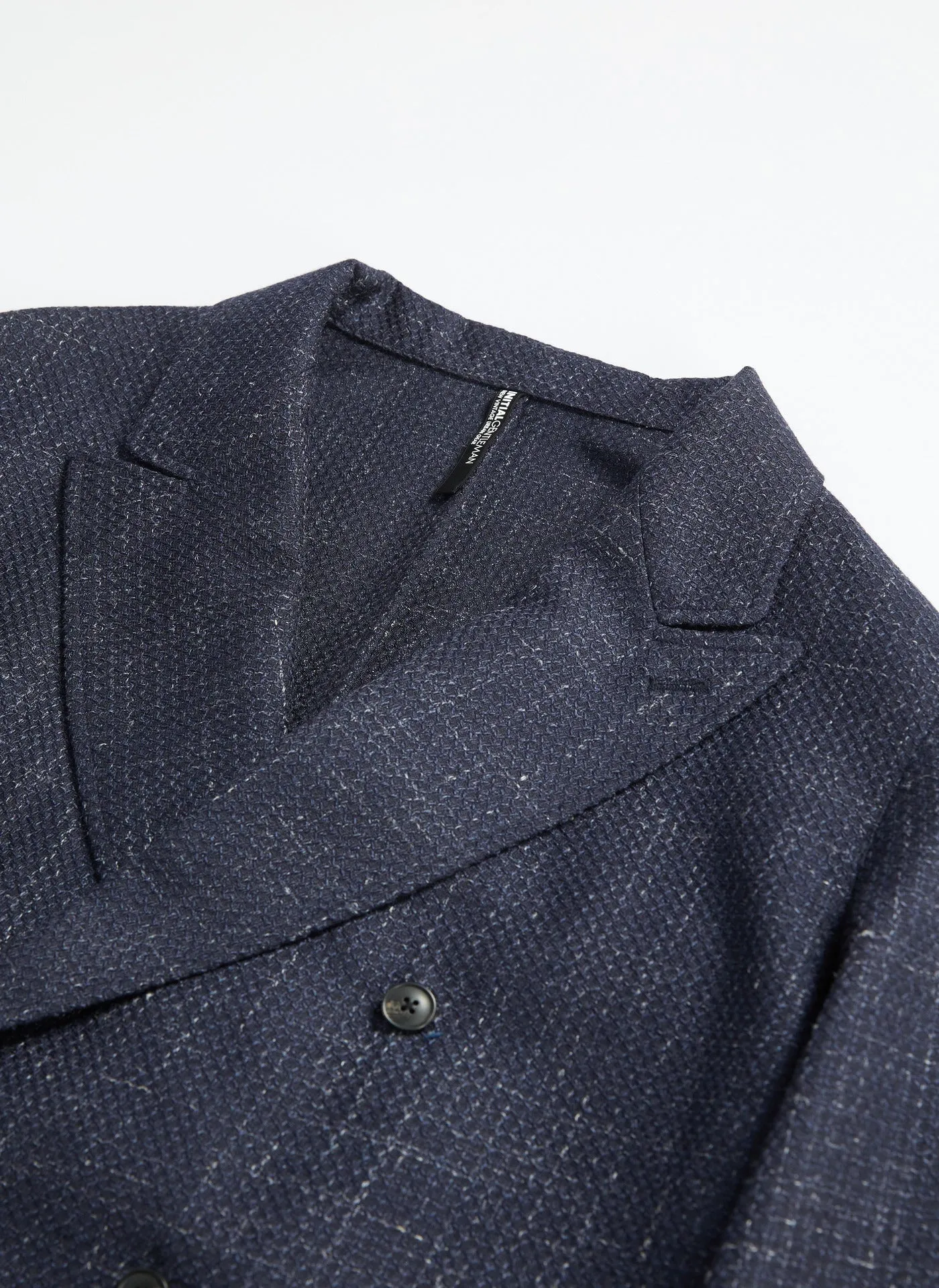 Marzotto Wool Silk Linen Soft Double Breasted Blazer