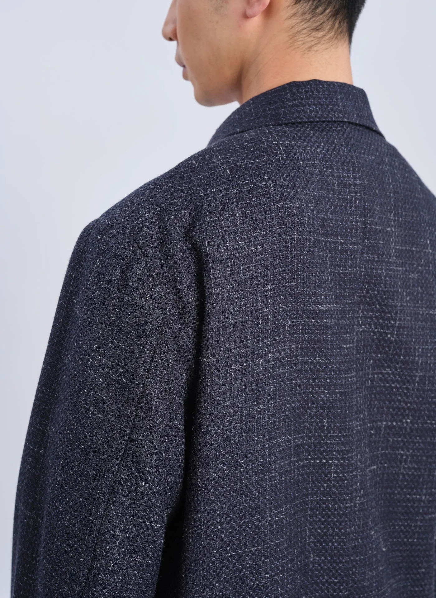 Marzotto Wool Silk Linen Soft Double Breasted Blazer