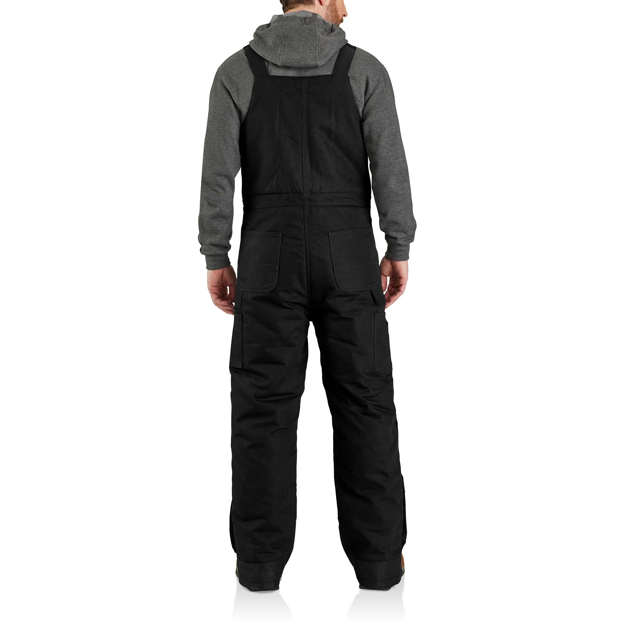 Mens Loose Fit, Firm Duck Fabric, Insulated Bib Overall with Extreme Warmth Rating of 4