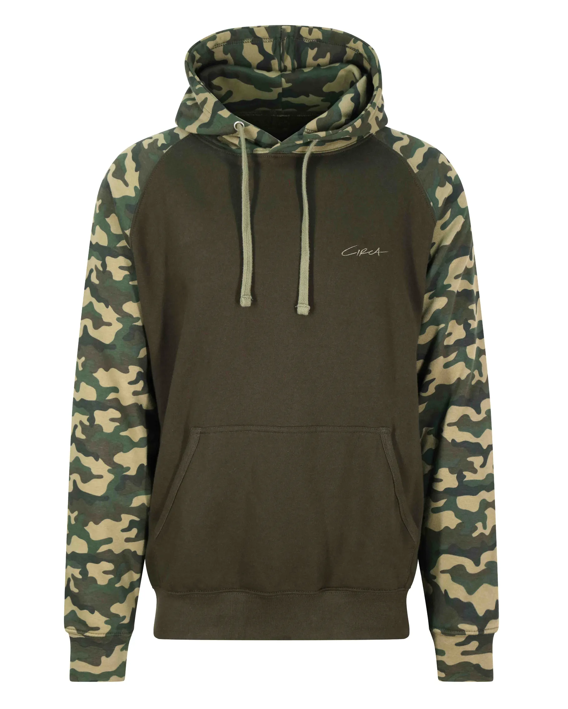 MINI SELECT Camo Hoodie - Solid Green/Green Camo