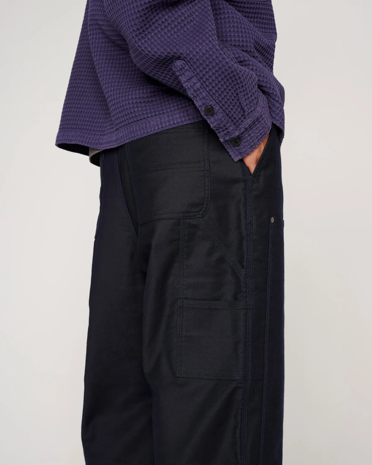 Moleskin Double Knee Utility Pant - Navy