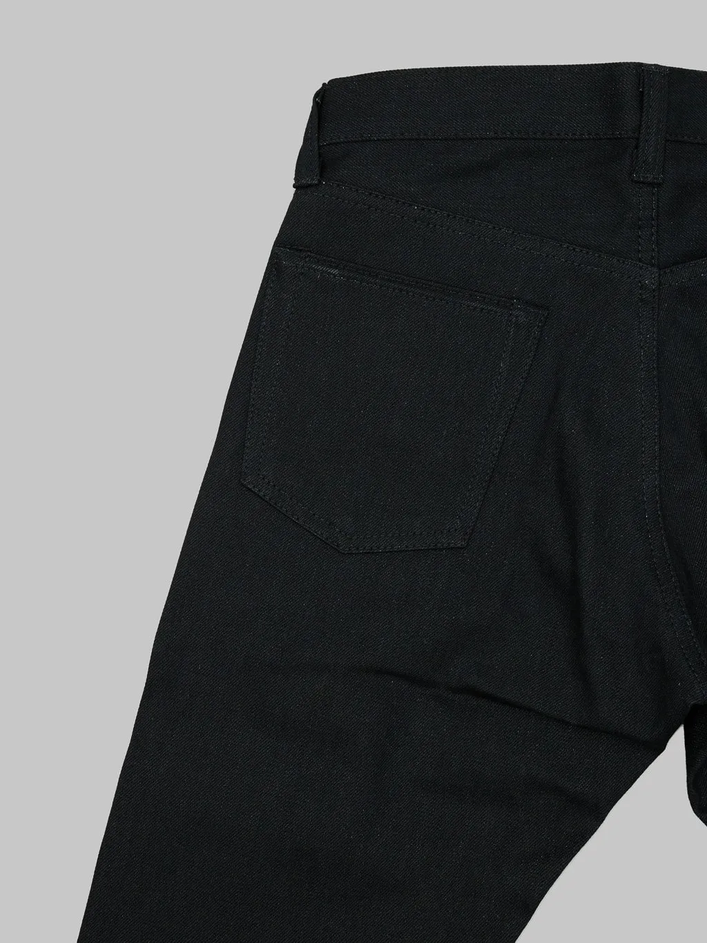 Momotaro 0306-B 15.7oz Black x Black Tight Tapered Jeans