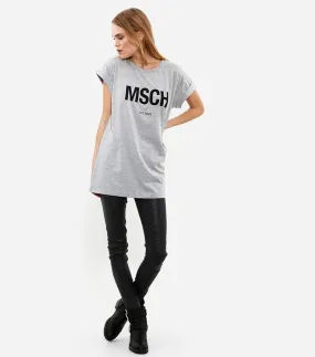 Moss Copenhagen Alva Msch Est Tee Light Grey Black