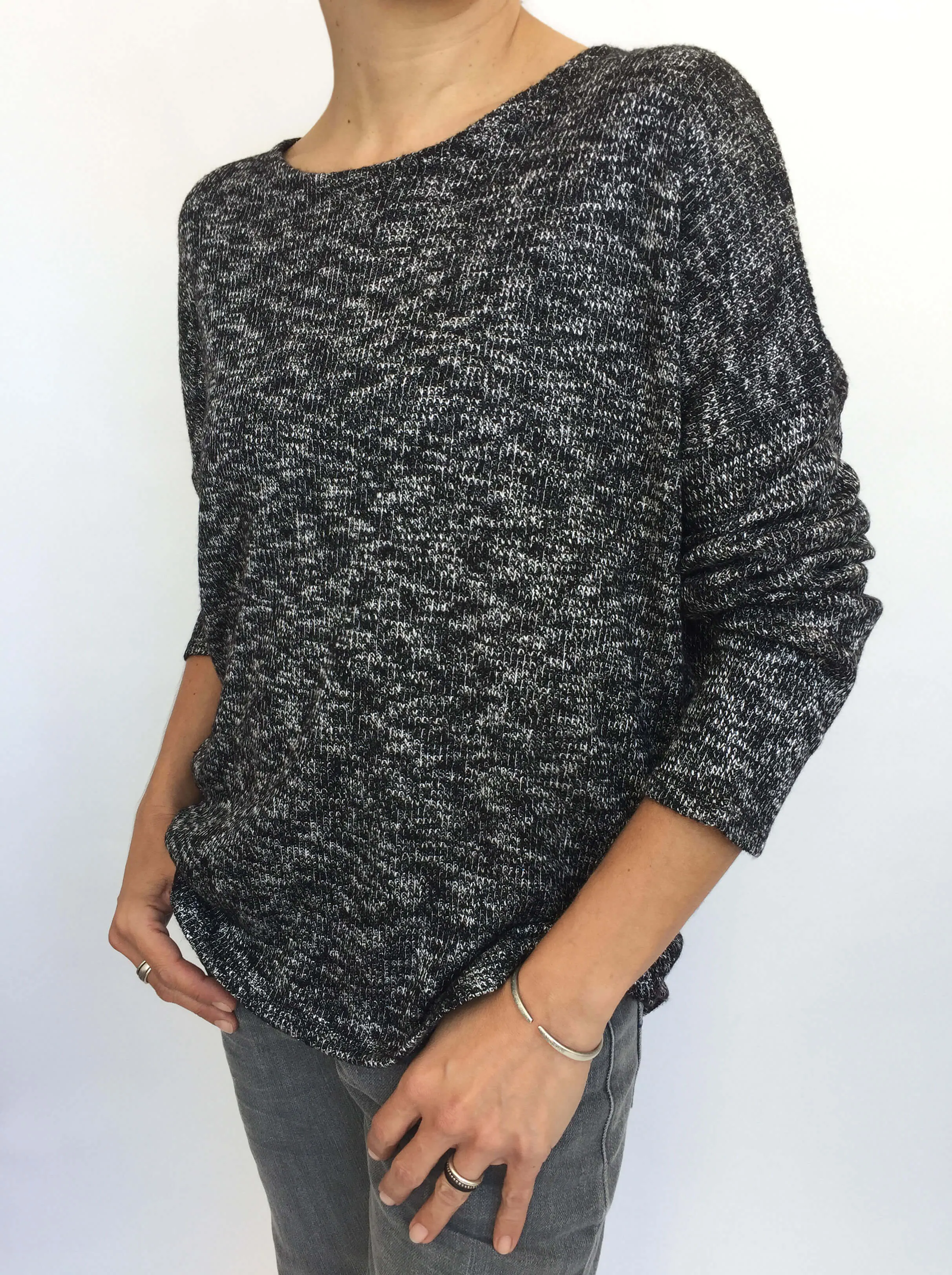 Mottled Knitted Top