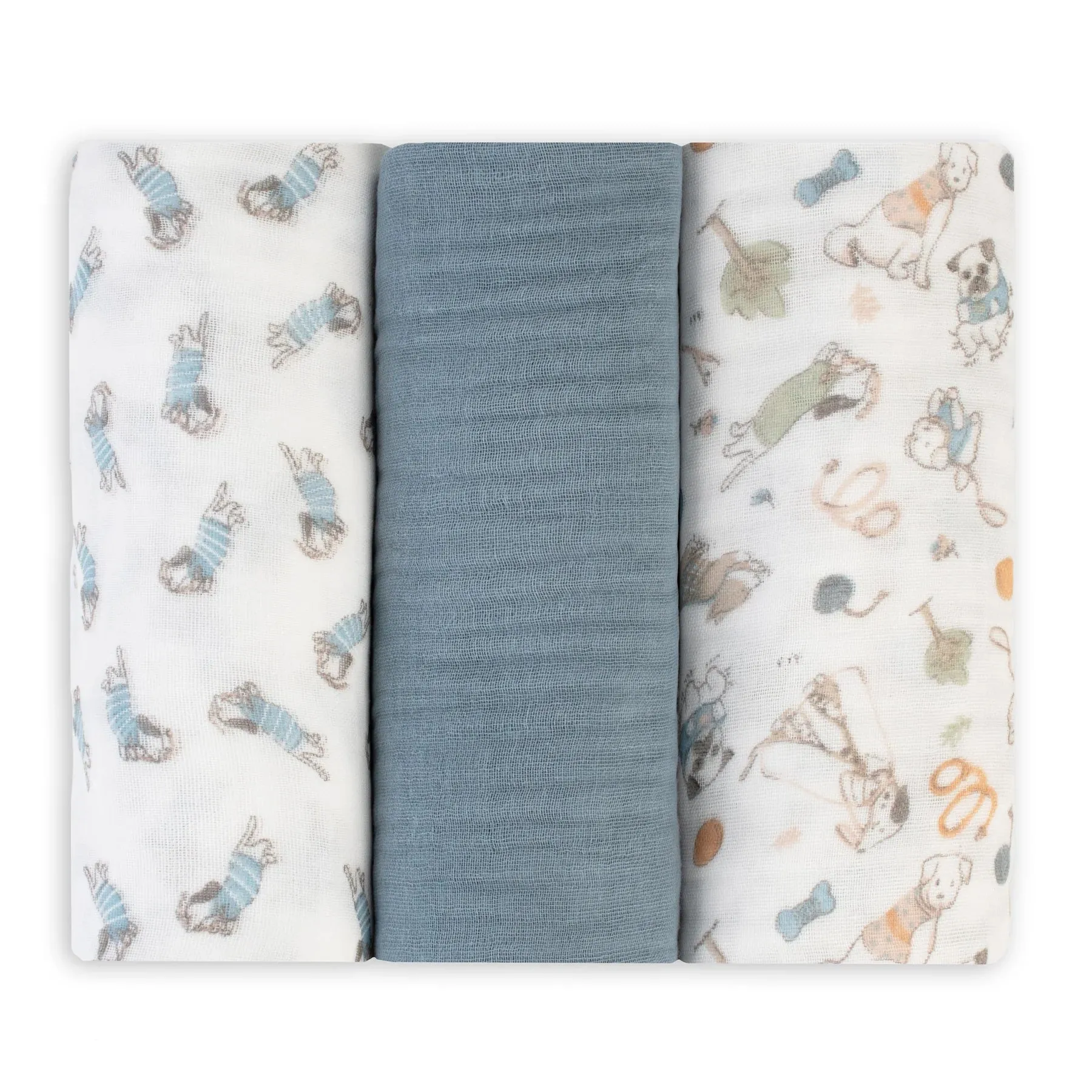 Muslin Swaddle 3pk - Barklife Dog