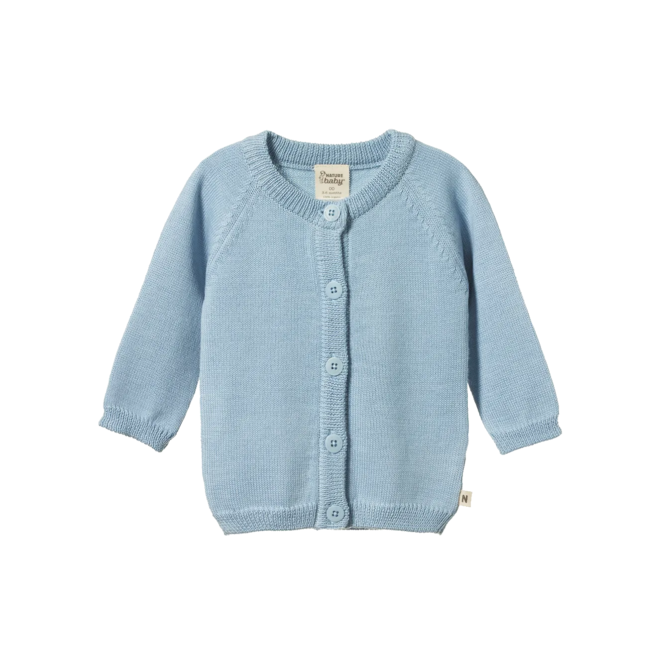 Nature Baby - MERINO KNIT CARDIGAN - Celestial Blue