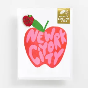 New York City - Lapel Pin Card