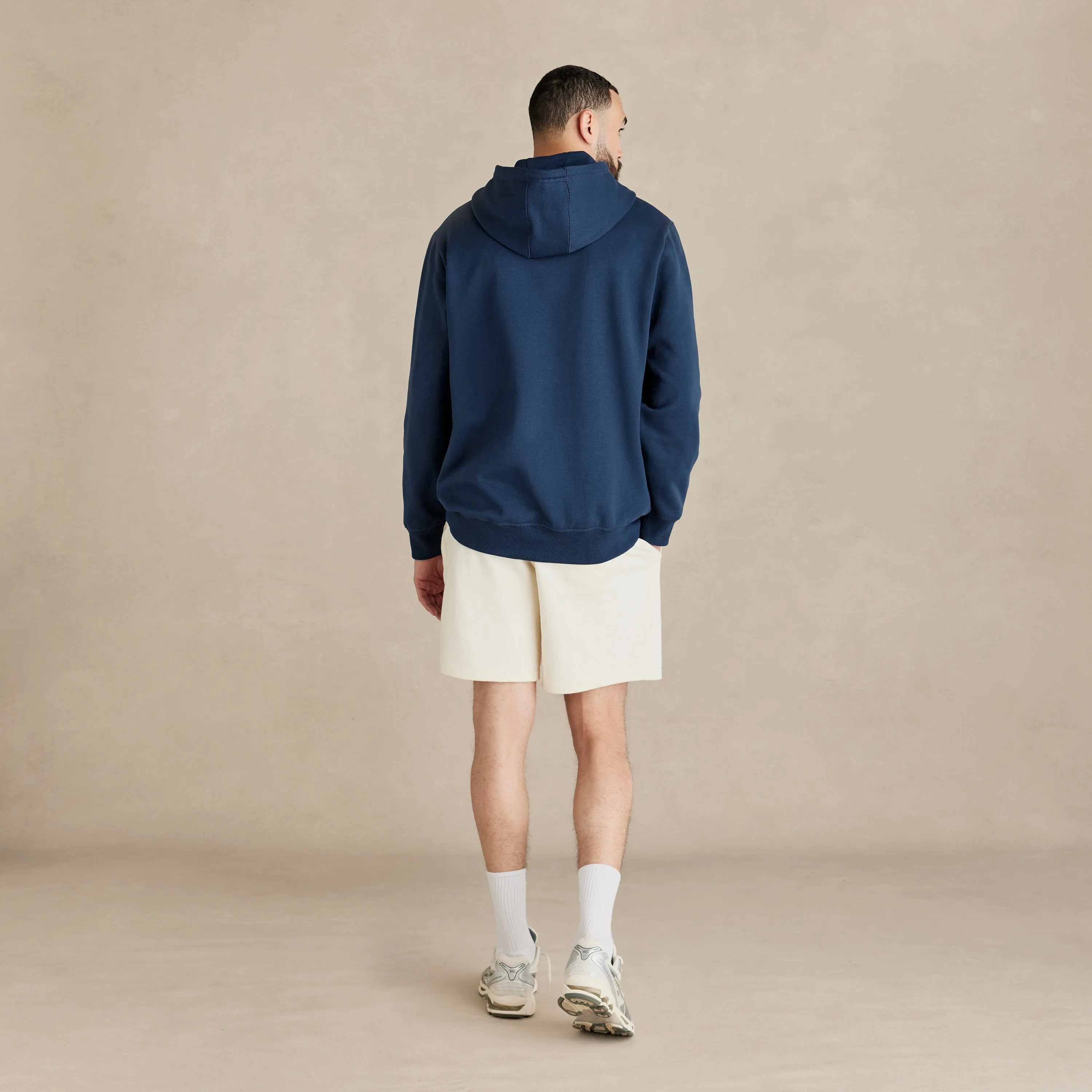 Ocean Navy Organic Cotton Hooded Sweatshirt