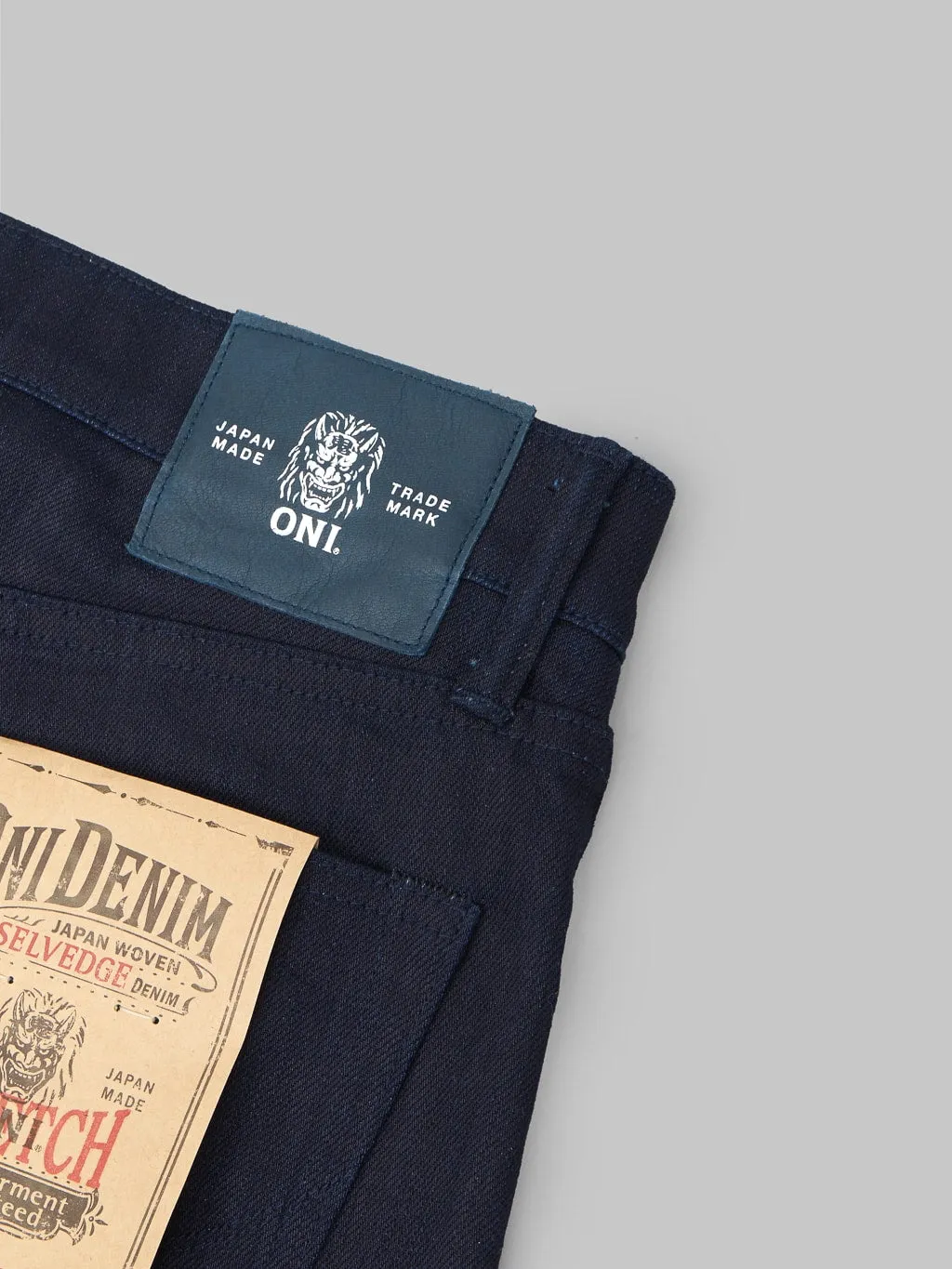 ONI Denim 526S-IDBK Jeans - 11oz High Power Stretch Semi-Tight Straight Cut Jeans