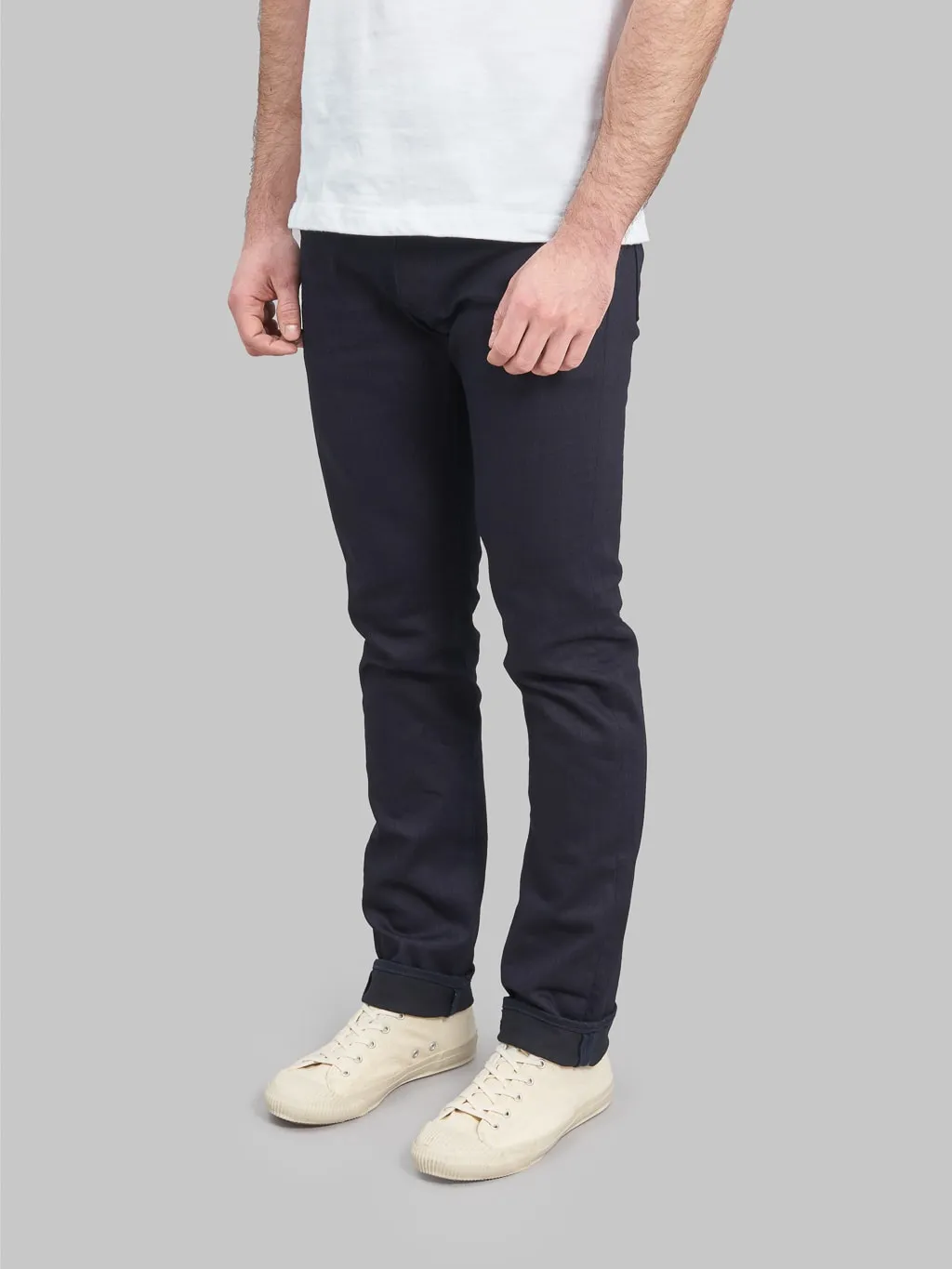 ONI Denim 526S-IDBK Jeans - 11oz High Power Stretch Semi-Tight Straight Cut Jeans