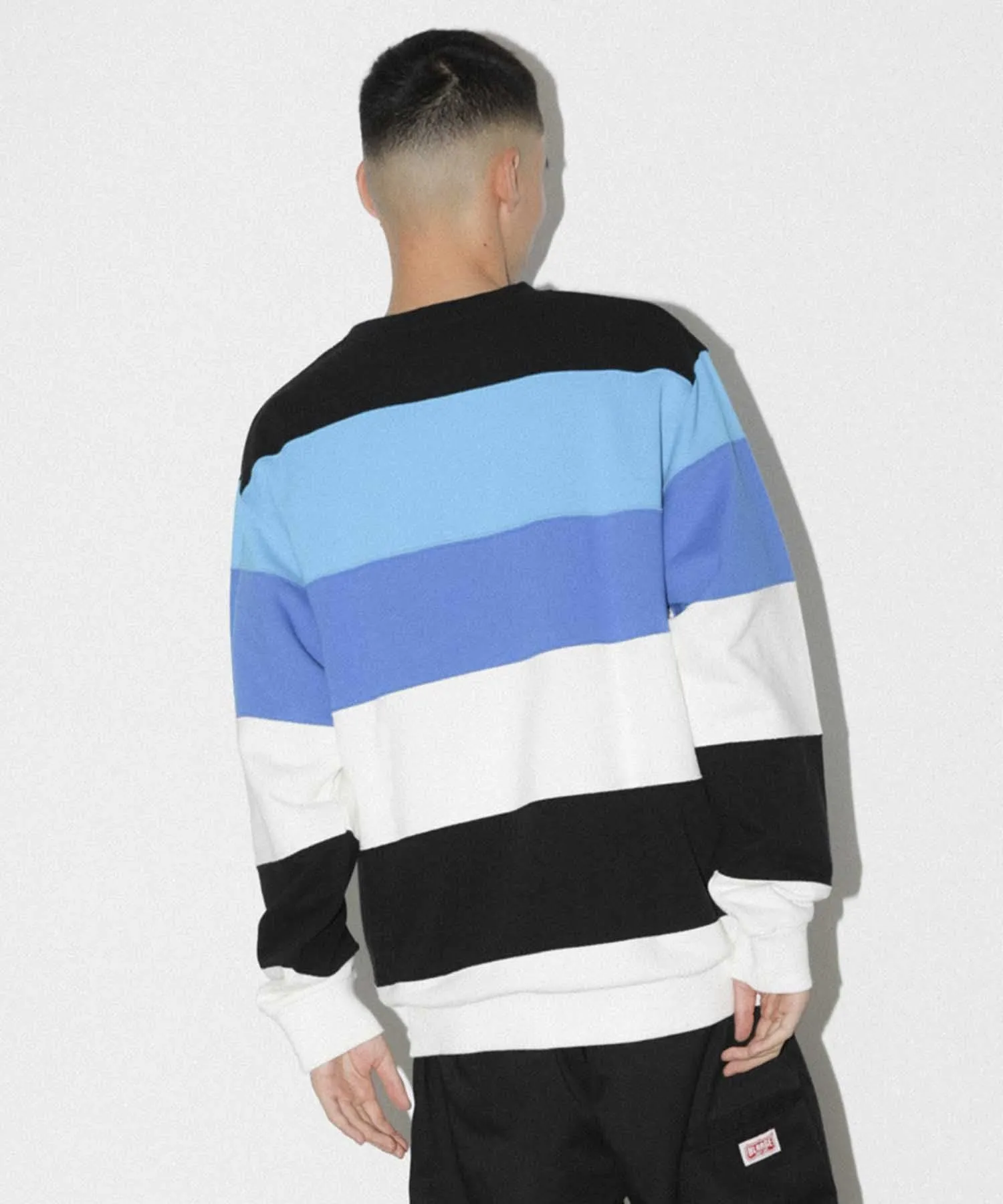 PANELED CREWNECK SWEAT