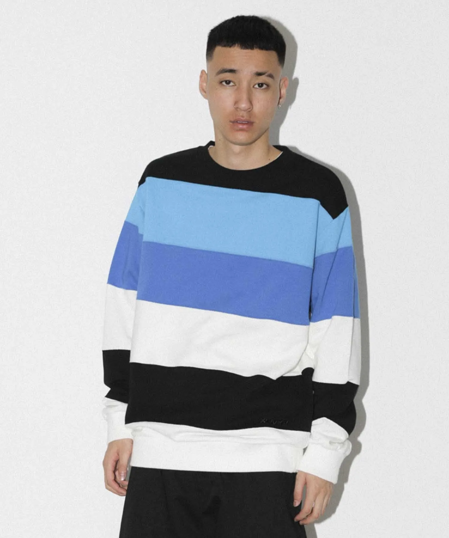 PANELED CREWNECK SWEAT